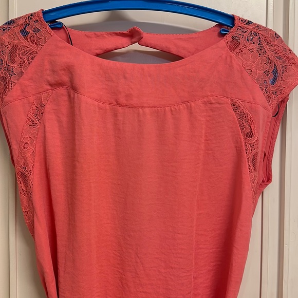 NWOT H.M Conscious Collection Coral Pink dress with lace & beautiful detailing - Picture 3 of 17